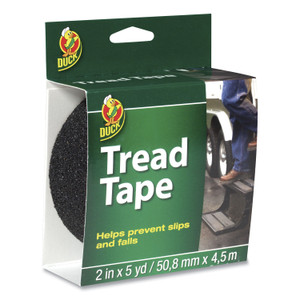 Duck Tread Tape, 2" x 5 yds, 3" Core, Black (DUC1027475) View Product Image