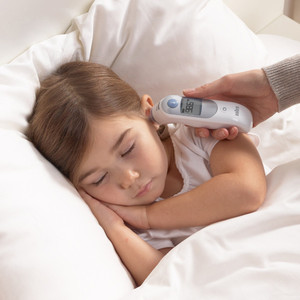 Honeywell Ear Thermometer, 2 AA Batt Req'd, White/Blue (HWLIRT6500US) View Product Image