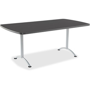 Iceberg Arc Fixed Height Table 36X72 Rectangular, Graphite (ICE69227) View Product Image