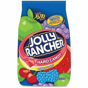 Jolly Rancher Hershey Co. Bulk Bag Hard Candy - Cherry, Watermelon, Grape, Apple, Blue Raspberry - Individually Wrapped Product Image 