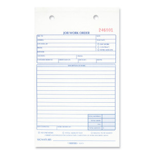 Rediform Job Work Order Book, Two-Part Carbonless, 5.5 x 8.5, 50 Forms Total (RED4L456) View Product Image