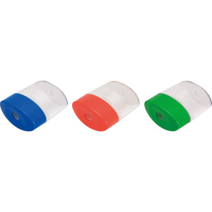 Integra Assorted Color Oval Plastic Sharpeners (ITA42850) View Product Image