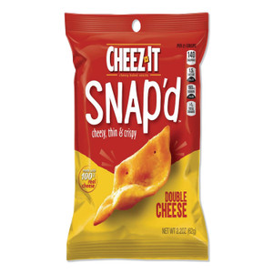 Sunshine Cheez-it Snap'd Crackers, Double Cheese, 2.2 oz Pouch, 6/Pack View Product Image