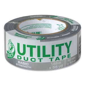 Duck Utility Duct Tape, 3" Core, 1.88" x 55 yds, Silver View Product Image