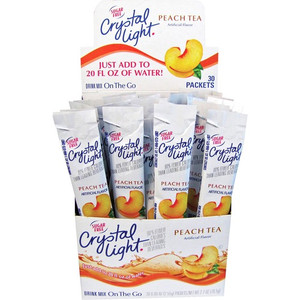 Crystal Light On-The-Go Mix Peach Sticks - Powder - 0.09 oz - Peach Tea Product Image 