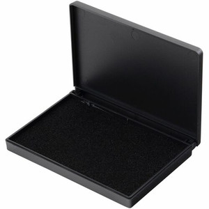 Charles Leonard Stamp Pad - 2.8" Width x 4.3" Length - Felt Pad - Black Ink - Black Product Image 