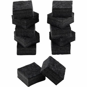 Charles Leonard Multi-purpose Eraser - 2" Width x 2" Length - Used as Mark Remover - Charcoal Gray - Felt Product Image 