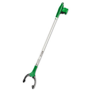 Unger Nifty Nabber Trigger-Grip Extension Arm, 32", Aluminum/Green (UNGNT080) View Product Image