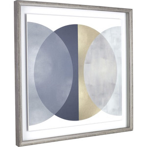 Lorell Circle Design Framed Abstract Art (LLR04475) View Product Image
