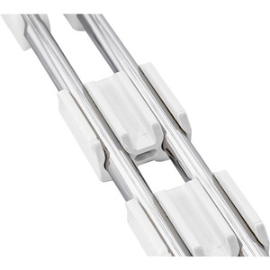 Lorell Stacking Chair Ganging Clips - White - Plastic Product Image 