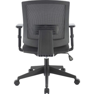 SOHO Mid-back Task Chair - Black Fabric Seat - Black Back - Mid Back - 5-star Base - Armrest - 1 Each (LLR41842) View Product Image