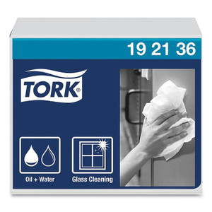 Tork Heavy-Duty Paper Wiper 1/4 Fold, 1-Ply, 12.5 x 13, White, 56/Pack, 16 Packs/Carton (TRK192136) View Product Image
