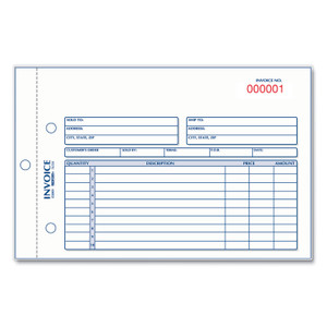 Rediform Invoice Book, Two-Part Carbonless, 5.5 x 7.88, 50 Forms Total (RED7L721) View Product Image
