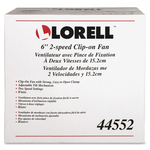 Lorell Clip-On Personal Fan (LLR44552BD) View Product Image