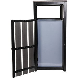 Lorell Waste Bin, Outdoor, 15-3/4"x15-3/4"x33-3/5", CCL (LLR42693) View Product Image