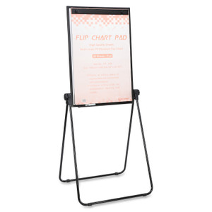 Lorell 2-Sided Dry Erase Easel, 24"x36"x67", Black (LLR55629) View Product Image