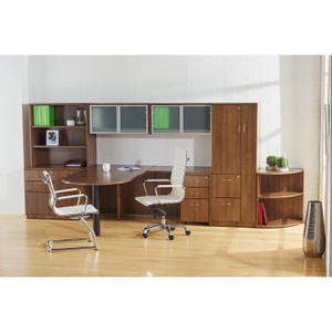 Lorell Hutch Glass Door Kit, 36", Frost (LLR59577) View Product Image