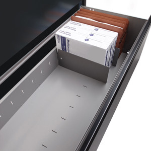 Lorell Lateral Files Divider Kit, 10/BX, Platinum Gray (LLR60564) View Product Image
