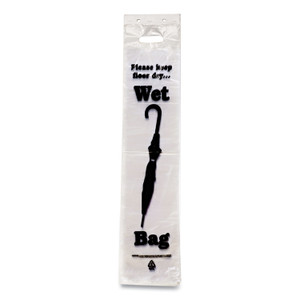 Tatco Wet Umbrella Bags, 7" x 31", Clear, 1,000/Box (TCO57010) View Product Image