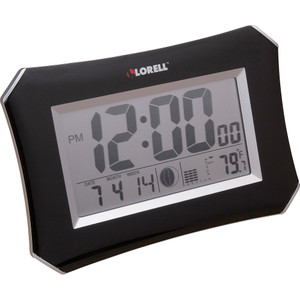 Lorell LCD Wall/Alarm Clock (LLR60998) Product Image