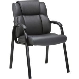 Lorell Bonded Leather High-back Guest Chair (LLR67002) View Product Image