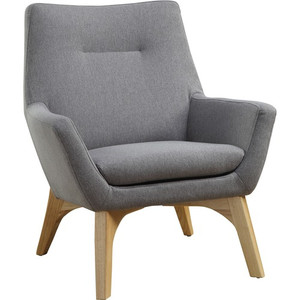 Lorell Quintessence Collection Upholstered Chair - Gray Seat Color - Gray Back Color - Low Back - Four-legged Base Product Image 