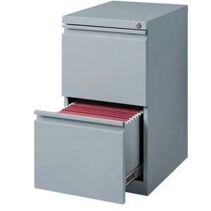 Lorell Pedestal File, F/F, Mobile, 15"x19-7/8"x27-3/4", Platinum (LLR79136) View Product Image