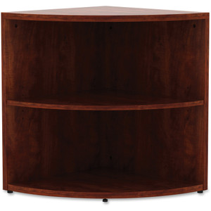 Lorell Essentials Series Cherry Laminate Corner Bookcase (LLR69892) View Product Image