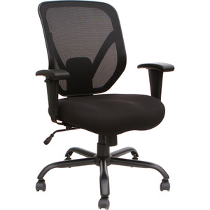 Lorell Chair, Mesh Back, 29-1/2"Wx29-1/2"Lx42-1/10"H, Black (LLR81804) View Product Image