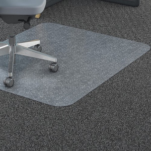 Lorell Big & Tall Chairmat - Carpet - 46" Width x 60" Depth - Rectangular - Polycarbonate - Clear Product Image 