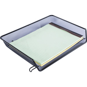 Lorell Side-loading Mesh Document Tray - 3" Height x 14.25" Width x 10.75" Depth - (LLR84154) Product Image 