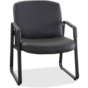 Lorell Big and Tall Leather Guest Chair (LLR84587) View Product Image