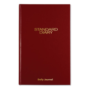 AT-A-GLANCE Standard Diary Daily Journal, 2024 Edition, Wide/Legal Rule, Red Cover, (210) 12 x 7.75 Sheets View Product Image