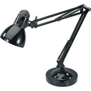 Lorell Architect LED Desk Lamp with Clamp - 10 W LED Bulb - Desk Mountable - Black Product Image 
