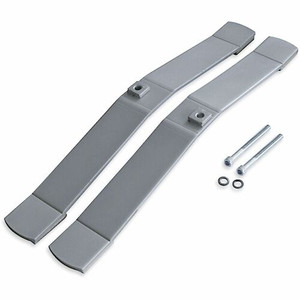 Lorell Panel System Feet - 2" Width x 18.38" Depth x 1.88" Height - Aluminum - Aluminum Product Image 