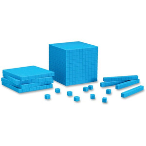 Learning Resources Plastic Base Ten Starter Set, Blue (LRNLER0930) View Product Image