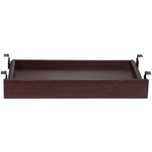 Lorell Universal Center Drawer - 28.35" Length x 16.73" Width x 5.12" Height - Mahogany, Laminate Product Image 
