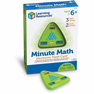 Learning Resources Minute Math Electronic Flash Card Product Image 