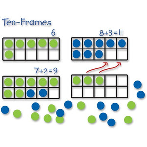 Learning Resources Giant Magnetic Ten-frame Set (LRNLER6644) View Product Image