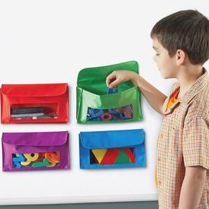 Learning Resources Magnetic Storage Pockets, 9-1/2"x5-1/2", Multi (LRNLER6447) View Product Image