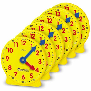 Learning Resources Pre K-4 Learning Clocks Set - Learning Clock - Theme/Subject: Learning - 3-9 Year Product Image 