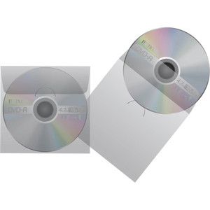 Maxell CD/DVD Keeper Sleeves - Clear (50 Pack) View Product Image