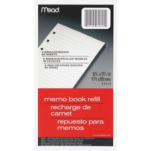 Mead Memo Book Refill Pages (MEA46534) View Product Image