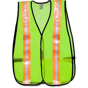 MCR Safety General Purpose Vest, Mesh, Reflective Tape, Orange/SR (MCS81008) View Product Image
