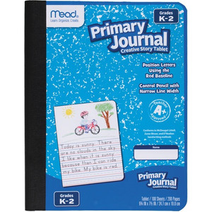 Mead Primary Journal, Composition, 100 Sht, 7.5"x9.8", AST (MEA09554) View Product Image