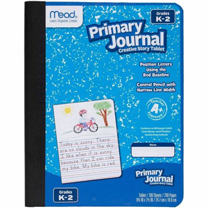 Mead K-2 Classroom Primary Journal - 100 Sheets - 7 1/2" x 9 4/5" Sheet Size - Assorted Cover - (MEA09554CT) Product Image 