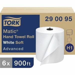 TORK Matic Hand Towel Rolls - 1 Ply - 7.70" Width x 900 ft Length - 7.30" Roll Diameter - 1.50" Core - White Product Image 