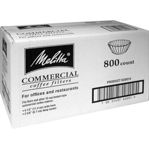 Melitta Commercial Coffee Filters, 800/CT, White (MLA620014) View Product Image