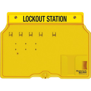 Master Lock Unfilled Padlock Lockout Station with Cover (MLK1482B) View Product Image