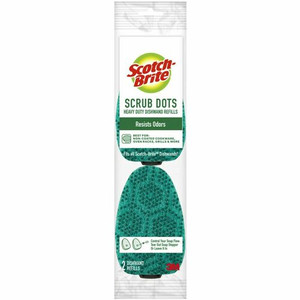 Scotch-Brite Scrub Dots Dishwand Refill - 3.5" Width x 4.4" Length - 2 / Pack Product Image 
